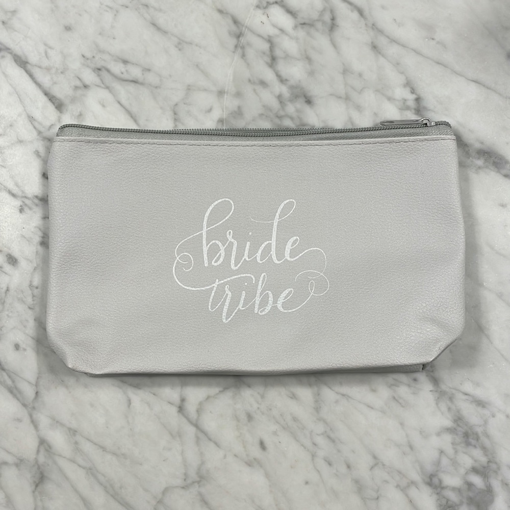 Bride Tribe zipper up bag NWOT